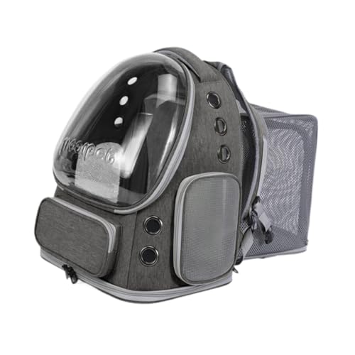 Baoblaze Katzenrucksack, Haustiertransporter, erweiterbarer tragbarer Katzenblasen-Haustierrucksack für Wandern, Outdoor-Aktivitäten, Reisen, Spazierengehen, Grau von Baoblaze