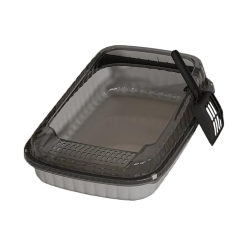 Baoblaze Katzenstreubox für Kätzchen, Tragbare Toilette mit Offener Oberseite für Kleine Und Mittelgroße Tiere, grau Baoblaze Katzenstreubox für Kätzchen, Tragbare Toilette mit Offener Oberseite für Kleine Und Mittelgroße Tiere, grau von Baoblaze