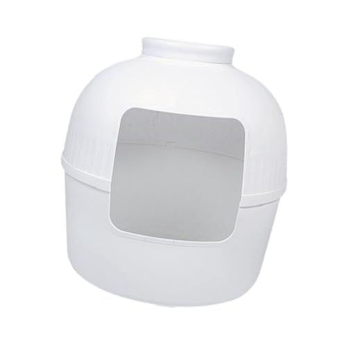 Baoblaze Katzentoilette, Katzenpflanzgefäß, Katzentoilette, Katzensandkasten, spritzwassergeschützt, leicht zu reinigen, für Hauskatzen, Weiß Baoblaze Katzentoilette, Katzenpflanzgefäß, Katzentoilette, Katzensandkasten, spritzwassergeschützt, leicht zu reinigen, für Hauskatzen, Weiß von Baoblaze