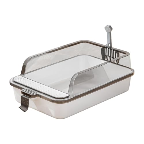 Baoblaze Katzentoilette, Katzentoilette mit offener Oberseite, PP-Katzenstreubehälter, Katzentoilette, Kätzchentöpfchen, Toilette für Kaninchen und Kleintiere, Weiß Baoblaze Katzentoilette, Katzentoilette mit offener Oberseite, PP-Katzenstreubehälter, Katzentoilette, Kätzchentöpfchen, Toilette für Kaninchen und Kleintiere, Weiß von Baoblaze