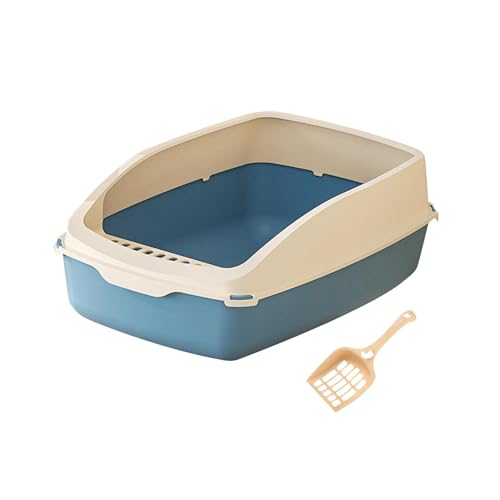 Baoblaze Katzentoilette, halbgeschlossene, abnehmbare Reise-Kätzchen-Toilettenschale, Haustiertoilette für kleine Tiere, weiß und blau Baoblaze Katzentoilette, halbgeschlossene, abnehmbare Reise-Kätzchen-Toilettenschale, Haustiertoilette für kleine Tiere, weiß und blau von Baoblaze