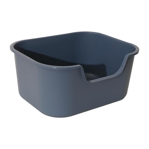 Baoblaze Katzentoilette, spritzwassergeschützt, Bettpfanne, Katzensandkasten, tragbare Kätzchentoilette, hochseitige Haustiertoilette, Katzentoilette für, grau Baoblaze Katzentoilette, spritzwassergeschützt, Bettpfanne, Katzensandkasten, tragbare Kätzchentoilette, hochseitige Haustiertoilette, Katzentoilette für, grau von Baoblaze