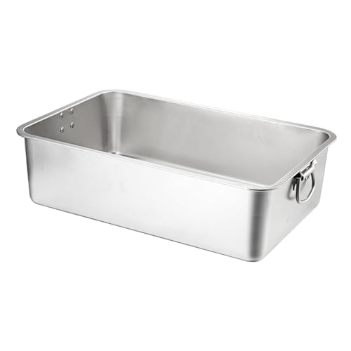 Baoblaze Katzentoilette aus Edelstahl, Katzentoilette mit hohen Seitenwänden, Spritzschutz, Katzentoilette, Katzenreinigungsbecken, Katzensandkasten, 60cmx40cmx7cm Baoblaze Katzentoilette aus Edelstahl, Katzentoilette mit hohen Seitenwänden, Spritzschutz, Katzentoilette, Katzenreinigungsbecken, Katzensandkasten, 60cmx40cmx7cm von Baoblaze