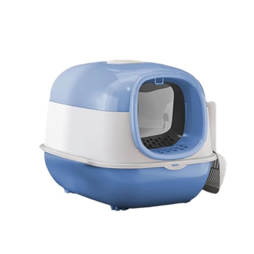 Baoblaze Katzentoilette mit Haube, geschlossene Katzentoilette mit Katzenstreuschaufel, abnehmbare, Wiederverwendbare Katzentoilette mit Deckel, Blau Baoblaze Katzentoilette mit Haube, geschlossene Katzentoilette mit Katzenstreuschaufel, abnehmbare, Wiederverwendbare Katzentoilette mit Deckel, Blau von Baoblaze
