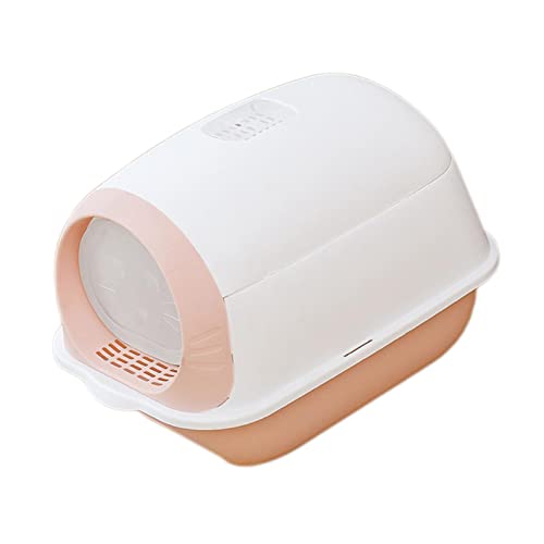 Baoblaze Katzentoilette mit Kapuze, Geschlossene Töpfchen Toilette, Bettpfanne mit Tor, Katzentoilette von Baoblaze