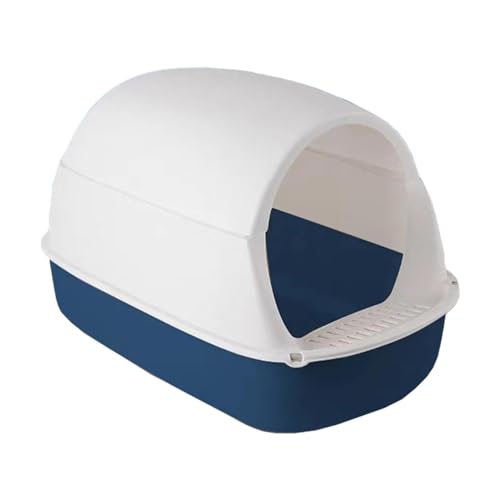 Baoblaze Katzentoilette mit Kapuze, Katzentoilette mit Kapuze für Hauskatzen, geruchlos, langlebig, geschlossene und abgedeckte Katzentoilette, großes, Blau Baoblaze Katzentoilette mit Kapuze, Katzentoilette mit Kapuze für Hauskatzen, geruchlos, langlebig, geschlossene und abgedeckte Katzentoilette, großes, Blau von Baoblaze