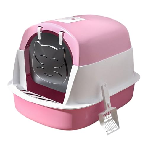Baoblaze Katzentoilette mit Kapuze und Deckel, Haustiertoilette, geschlossene Katzentoilette, langlebig, abnehmbar, mit Tür, Haustiertoilette, Haustierzubehör, Rosa Baoblaze Katzentoilette mit Kapuze und Deckel, Haustiertoilette, geschlossene Katzentoilette, langlebig, abnehmbar, mit Tür, Haustiertoilette, Haustierzubehör, Rosa von Baoblaze