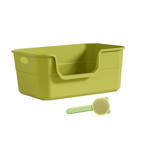 Baoblaze Katzentoilette mit Sieb, Katzentoilette, großer Raum, hohe Seitenwände, leicht zu tragende Bettpfanne, Kätzchentoilette für Hauskatzen, alle Arten von, Grün Baoblaze Katzentoilette mit Sieb, Katzentoilette, großer Raum, hohe Seitenwände, leicht zu tragende Bettpfanne, Kätzchentoilette für Hauskatzen, alle Arten von, Grün von Baoblaze