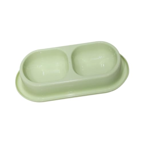 Baoblaze Katzenwasser- und Lebensmittelschalenfuttermittel, Lebensmittelspender, Außenverzögerungsgericht Nicht glitt für Haustiere, Welpe, Reisen kleine, Hellgrün von Baoblaze
