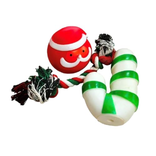 Baoblaze Kauspielzeug für Welpen, bissfest, vielseitig einsetzbar, tragbar, schönes weihnachtliches, quietschendes Hundespielzeug, Hundebissspielzeug für, Stil c von Baoblaze