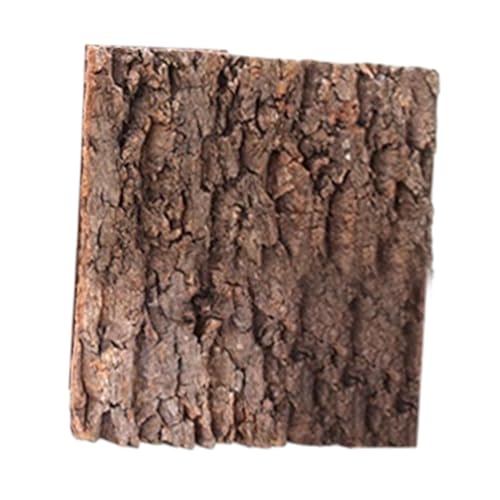 Baoblaze Korkfliesen Hintergrund, Natürliche Reptilien-Klettermatte, Korkfliesen Hintergrund, Cork Bark Backdrop Reptile Climbing Mat für Spinne, Gecko, Eidechse, Chamäleon, 30cmx30cm von Baoblaze