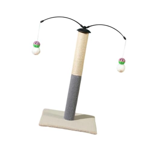 Baoblaze Kratzbaum für Katzen, Katzenspielzeug, er Turm für Katzen im Haus, Tierbedarf, Stabiler Kratzbaum mit 2 baumelnden Bällen, Beigeweiß Baoblaze Kratzbaum für Katzen, Katzenspielzeug, er Turm für Katzen im Haus, Tierbedarf, Stabiler Kratzbaum mit 2 baumelnden Bällen, Beigeweiß von Baoblaze