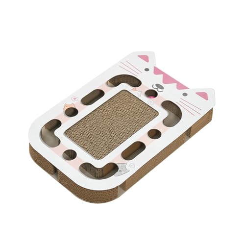 Baoblaze Kratzbrett für Katzen, Bälle, Katzen-Puzzle, Kratzbrett, verschleißfestes Wellpapier, Kratzspielzeug für Kätzchen, Spaß, Gesicht Baoblaze Kratzbrett für Katzen, Bälle, Katzen-Puzzle, Kratzbrett, verschleißfestes Wellpapier, Kratzspielzeug für Kätzchen, Spaß, Gesicht von Baoblaze