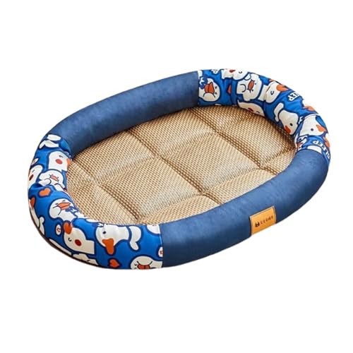 Baoblaze Kühlbett für Katzen, Haustier-Schlafbett, atmungsaktiv, rutschfest, für Hunde, kühle Lounge, Sommerschlafmatten aus eiskalter Seide für, Blau Baoblaze Kühlbett für Katzen, Haustier-Schlafbett, atmungsaktiv, rutschfest, für Hunde, kühle Lounge, Sommerschlafmatten aus eiskalter Seide für, Blau von Baoblaze
