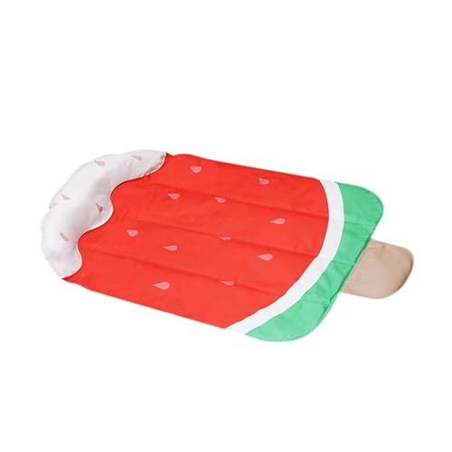 Baoblaze Kühlende Gelmatte für Haustiere, Katzenkühlkissen, hält Ihr Haustier sauber, Sommerkissen, Welpen-Kätzchennest für Katzen und kleine Hunde, Rot von Baoblaze