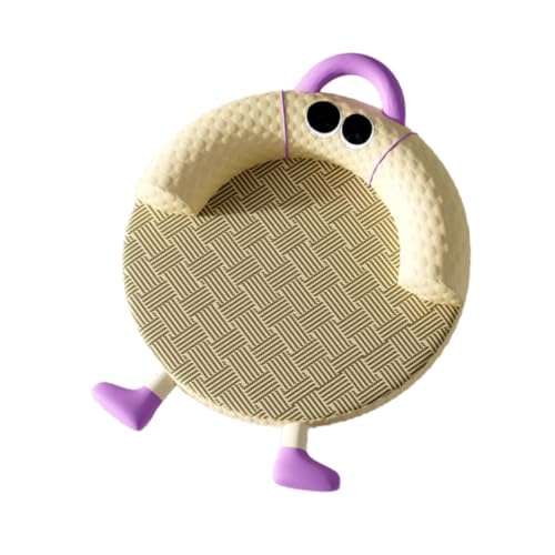 Baoblaze Kühlmatte für Haustiere, Katzenschlafbett mit Kissen rundherum, Sommerruhematten, süßes, weiches Haustierkissen, Hundebettmatte für Kätzchen, Gelb von Baoblaze