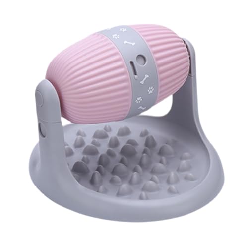 Baoblaze Langsame Feeder Bowl Feeding Interactive Toy Entertainment Scratch Resistance Haustier Langsamere Futtermittelschale für Kätzchen, Rosa von Baoblaze