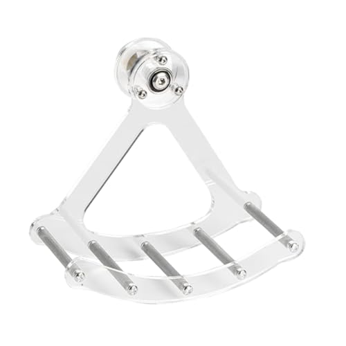 Baoblaze Leises Laufrad für Kleintiere, Lautloses Laufrad, Spielzeug, durchsichtiges Acryl, Bereicherungspuzzle, Käfigaktivität für Nymphensittiche, S Metal Stick von Baoblaze