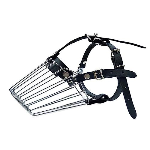 Baoblaze Hunde Mundschutz, Maulkorb für Hunde Groß Atmungsaktiv, Metal Adjustable Wire Dogs Muzzle, Metall Hundemaulkorb, Verhinderung des Beißens Kauen und Bellen für Mittlere, Große Hund von Baoblaze