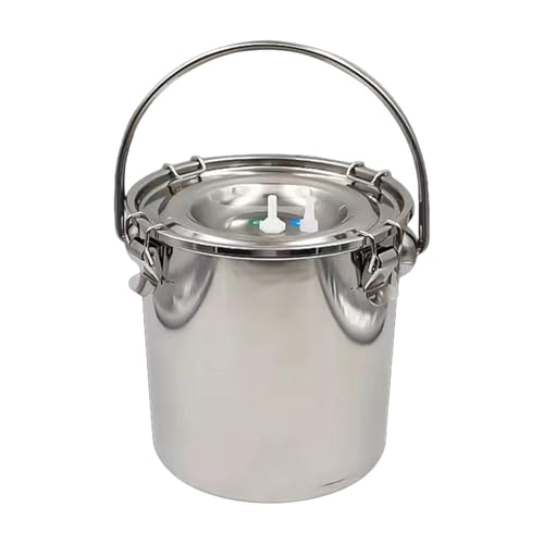 Baoblaze Melkmaschineneimer, Milcheimer, Nutztierbedarf, praktisch, mit Deckel, Edelstahl, vielseitig einsetzbar, für Nutztiere, Schafe, 5l Baoblaze Melkmaschineneimer, Milcheimer, Nutztierbedarf, praktisch, mit Deckel, Edelstahl, vielseitig einsetzbar, für Nutztiere, Schafe, 5l von Baoblaze