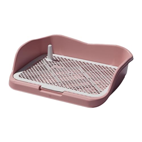 Baoblaze Mesh Grids Haustier-Trainingstoilette, Hundetoilette, Bequeme Indoor-Hundetöpfchen-Trainingspolster für Welpen, kleine und mittelgroße Hunde, Katzen, ROSA von Baoblaze