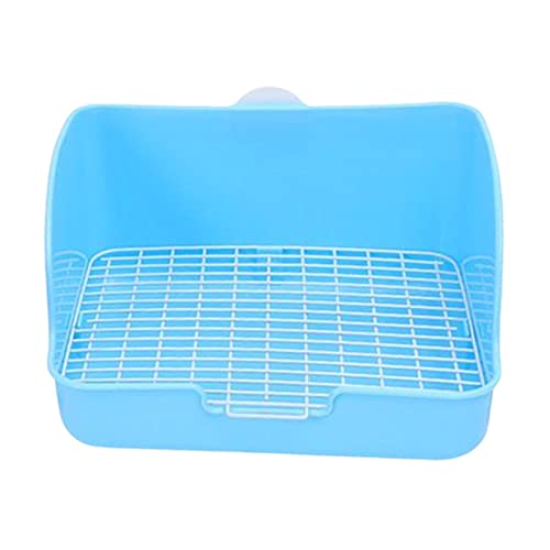 Baoblaze Mittelgroße Kaninchentoilette mit Gitter Pet Pan Töpfchen Toilettentrainer für Frettchen Chinchilla Kleintiere Hamsterkäfig Zubehör, Blau Baoblaze Mittelgroße Kaninchentoilette mit Gitter Pet Pan Töpfchen Toilettentrainer für Frettchen Chinchilla Kleintiere Hamsterkäfig Zubehör, Blau von Baoblaze