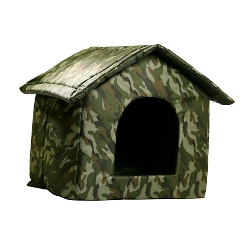 Baoblaze Obdachloses Haustierzelt, tragbares, regensicheres, wasserdichtes Katzenschlafzelt, Katzenhaus für drinnen und draußen, Klein Baoblaze Obdachloses Haustierzelt, tragbares, regensicheres, wasserdichtes Katzenschlafzelt, Katzenhaus für drinnen und draußen, Klein von Baoblaze