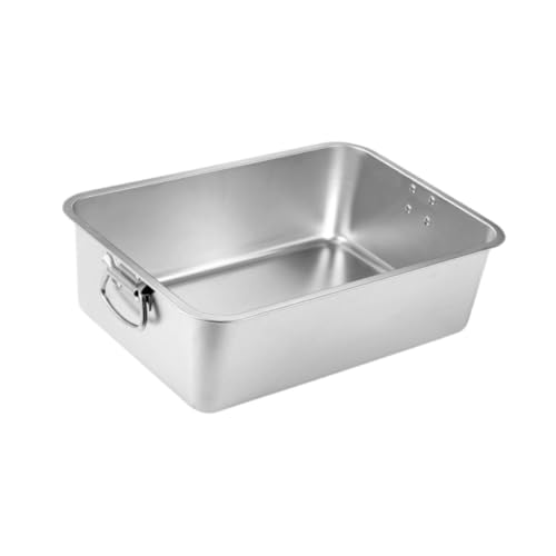 Baoblaze Offene Katzentoilette, Katzensandkasten aus Edelstahl, tragbar, spritzwassergeschützt, antihaftbeschichtet, Robustes Kätzchen-Töpfchen, M Baoblaze Offene Katzentoilette, Katzensandkasten aus Edelstahl, tragbar, spritzwassergeschützt, antihaftbeschichtet, Robustes Kätzchen-Töpfchen, M von Baoblaze