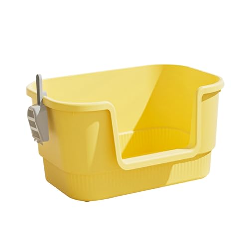 Baoblaze Offene Katzentoilette, Katzentoilette, Sandkasten, niedriger Einstieg, Heimtierbedarf, Jumbo-Katzentoilette, Kätzchentoilette für alle Arten von, Gelb Baoblaze Offene Katzentoilette, Katzentoilette, Sandkasten, niedriger Einstieg, Heimtierbedarf, Jumbo-Katzentoilette, Kätzchentoilette für alle Arten von, Gelb von Baoblaze