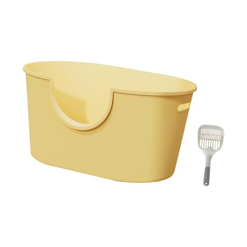 Baoblaze Offene Katzentoiletten, Katzentoilette mit Sieb, tragbar, mit, leicht zu tragen, für, Kätzchentoilette, Katzentoilette, Gelb Baoblaze Offene Katzentoiletten, Katzentoilette mit Sieb, tragbar, mit, leicht zu tragen, für, Kätzchentoilette, Katzentoilette, Gelb von Baoblaze