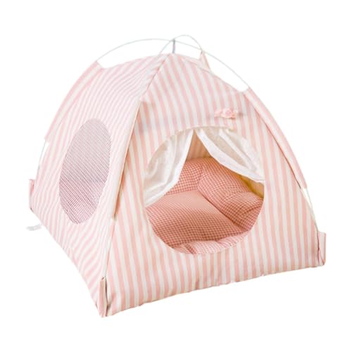 Baoblaze PET TEIPEE Zelthöhle Nest Komfortbequemes Katzenzelt zum ruhen Außen im Innenkätzchen Home Camping, Rosa von Baoblaze