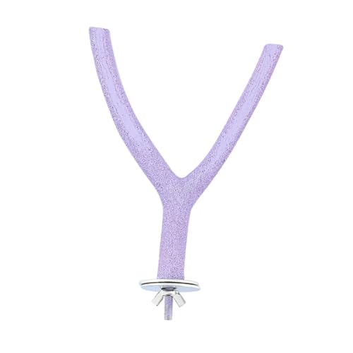 Baoblaze Papageien-Sitzstange, Ständer, Spielzeug, Vogelkäfig, Sitzstange, Kletterkäfig, Zubehör, Papageien-Ständer, Spielzeug für kleine Vögel, Lila von Baoblaze