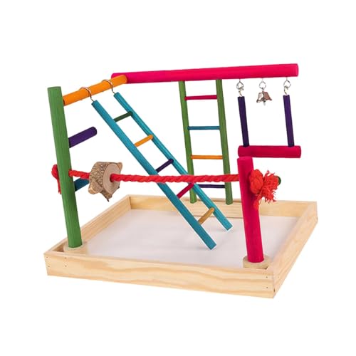 Baoblaze Papageienspielplatz, Papageien-Spielständer, Vogelkäfig-Zubehör, Aktivitätszentrum, Vogel-Spiel-Fitnessstudio, Kauspielzeug für Sittiche, Finken, Baoblaze Papageienspielplatz, Papageien-Spielständer, Vogelkäfig-Zubehör, Aktivitätszentrum, Vogel-Spiel-Fitnessstudio, Kauspielzeug für Sittiche, Finken, von Baoblaze