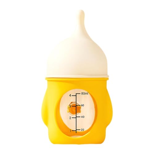 Baoblaze Pet Feeding Flasche, Pet Feeder -Flasche, tragbare Wiederverwendbare Anti -Hinging -Pflegeflasche, 80 ml für Kätzchen Welpe, Gelb von Baoblaze