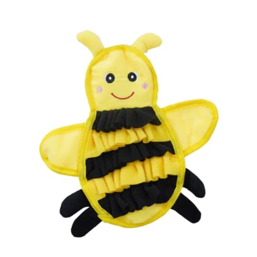Baoblaze Pet Sniff Matte für Hunde Slow Feeder Haustier Accessoire Tragbare Snuffle Pad Nasenworks Fütterungsmatte für kleine Tiere Hamster, Biene von Baoblaze
