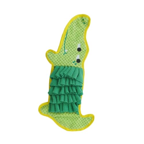 Baoblaze Pet Sniff Matte für Hunde Slow Feeder Haustier Accessoire Tragbare Snuffle Pad Nasenworks Fütterungsmatte für kleine Tiere Hamster, Krokodil von Baoblaze