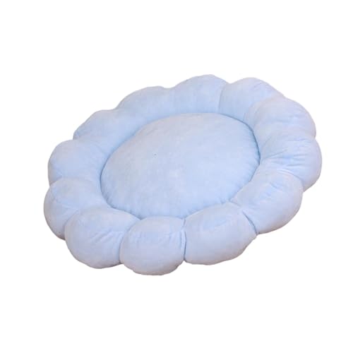 Baoblaze Petals Katzenbett, Haustier-Isomatte, maschinenwaschbar, rutschfest, kleines Hundebett, weiches Haustier-Nistbett für Hauskatzen, Zwergspitz-Hunde, Blau Baoblaze Petals Katzenbett, Haustier-Isomatte, maschinenwaschbar, rutschfest, kleines Hundebett, weiches Haustier-Nistbett für Hauskatzen, Zwergspitz-Hunde, Blau von Baoblaze