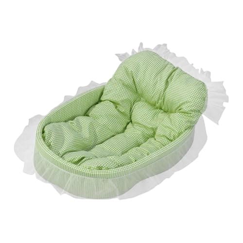 Baoblaze Prinzessinnen-Katzenbett, Hundebett, schöne -Unterseite, Haustierbedarf, waschbares Haustierbett, Spitzen-Katzensofa für Welpen und, Grün Baoblaze Prinzessinnen-Katzenbett, Hundebett, schöne -Unterseite, Haustierbedarf, waschbares Haustierbett, Spitzen-Katzensofa für Welpen und, Grün von Baoblaze