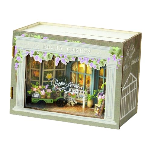 Baoblaze Puppenhaus aus Holz, Mini-Puppenhaus, DIY-Geburtstagsgeschenk, mehrfarbiges Gebäudemodell, realistischer Miniaturladen, Baoblaze Puppenhaus aus Holz, Mini-Puppenhaus, DIY-Geburtstagsgeschenk, mehrfarbiges Gebäudemodell, realistischer Miniaturladen, von Baoblaze