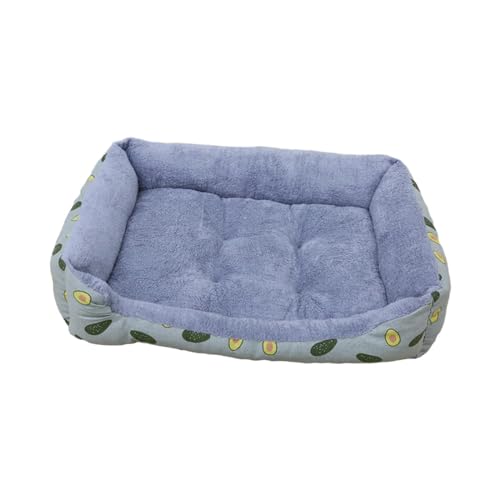 Baoblaze Rechteckiges Bett für kleine Hunde, große Katzenbetten zum Schlafen, rutschfeste Unterseite, warmes Schlafsofa, Haustierbetten für Katzen, Kätzchen, 40cmx30cm von Baoblaze