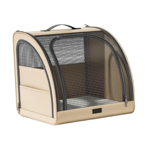 Baoblaze Reise-Tragetasche, Katzen-Rucksack, Haustier-Rucksack, Auto-Hundebett, atmungsaktiv, tragbar, multifunktional für Kätzchen und kleine Tiere, Beige Baoblaze Reise-Tragetasche, Katzen-Rucksack, Haustier-Rucksack, Auto-Hundebett, atmungsaktiv, tragbar, multifunktional für Kätzchen und kleine Tiere, Beige von Baoblaze
