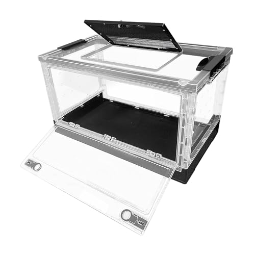 Baoblaze Reptilien-Futterbox, Hamster-Zuchthaus, stapelbar, tragbar, mit Belüftungsöffnungen, Brutkasten, Tierlebensraum, Käfig für, Rennmäuse von Baoblaze