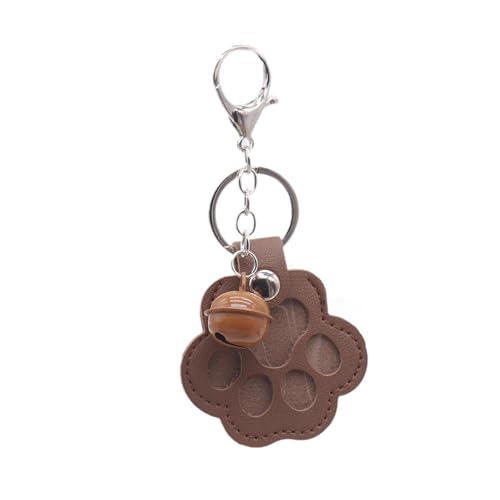 Baoblaze Schlüsselanhänger zum Gedenken an Hunde, Souvenir zum Aufhängen, Bewahren wertvoller Erinnerungen, tragbar, leicht, PU, ​​Aufbewahrung von Tierhaaren, Braun von Baoblaze