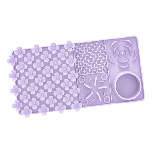 Baoblaze Silikonmatte zum langsamen Füttern und, Geruchstraining, interaktives Hundespielzeug, Schnüffelmatte für Hunde, für Heimtierbedarf, Welpen, Lila von Baoblaze