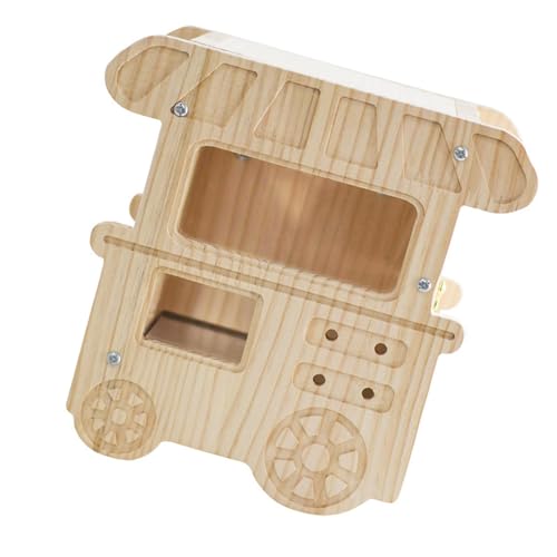 Baoblaze Sommerkühlendes Vogelhaus, Papageienunterschlupf, dekoratives Geschenk für Vogelliebhaber, eingebaute im, hölzernes Vogelhaus für den von Baoblaze