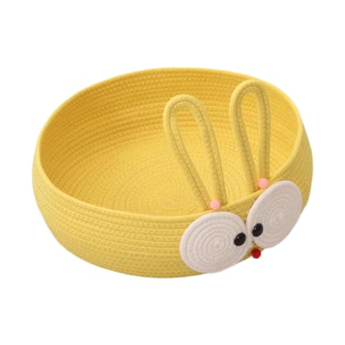 Baoblaze Spielzeugkorb für Haustiere, süßes Katzennest, tragbar, süßes Sommer-Hundekühlbett, kreisförmiges kleines Hunde-/Katzennest für kleine Hunde, Gelb Baoblaze Spielzeugkorb für Haustiere, süßes Katzennest, tragbar, süßes Sommer-Hundekühlbett, kreisförmiges kleines Hunde-/Katzennest für kleine Hunde, Gelb von Baoblaze