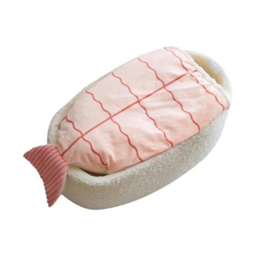 Baoblaze Sushi-förmiges Katzenbett, Cartoon, stilvolles Versteck, weiches, warmes, halbgeschlossenes Hundebett für drinnen, Katzen, Kitty, Hund, S Baoblaze Sushi-förmiges Katzenbett, Cartoon, stilvolles Versteck, weiches, warmes, halbgeschlossenes Hundebett für drinnen, Katzen, Kitty, Hund, S von Baoblaze