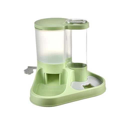 Baoblaze Tierfutter- und Wasserspender-Set, Futterspender für Haustiere, praktischer Wasserspender für Katzenfutter und Wasserspender für mehrere Haustiere, Grün von Baoblaze