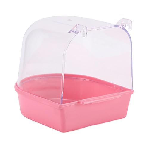 Baoblaze Vogel-Badebox, Papageien-Badewanne, Vögel, Papageien-Badehaus, transparent, für Wellensittiche, Kanarienvögel, Wellensittiche von Baoblaze