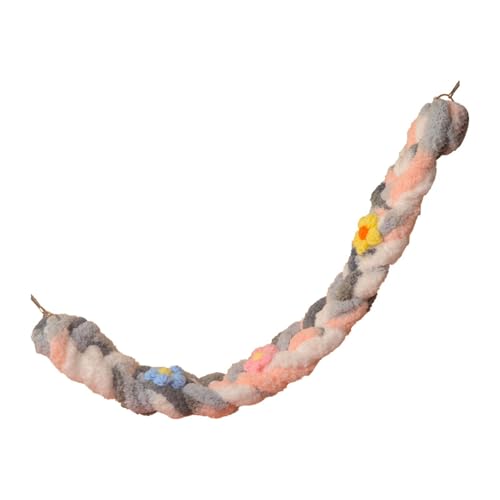 Baoblaze Vogel Seil Barrot Klettern Stehplatte Spielzeug Vogelstange Stand Zuckergleiter Kletterseil für Finkbrüftel kleine Tiere, Rosa Grau Weiß Baoblaze Vogel Seil Barrot Klettern Stehplatte Spielzeug Vogelstange Stand Zuckergleiter Kletterseil für Finkbrüftel kleine Tiere, Rosa Grau Weiß von Baoblaze